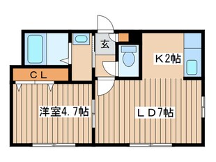 アズライトＮ１７の物件間取画像